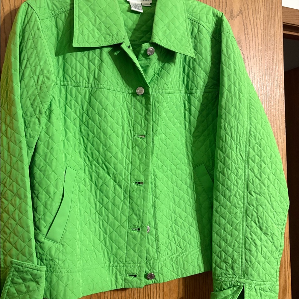 Chadwicks Bright Green Quilted Blazer